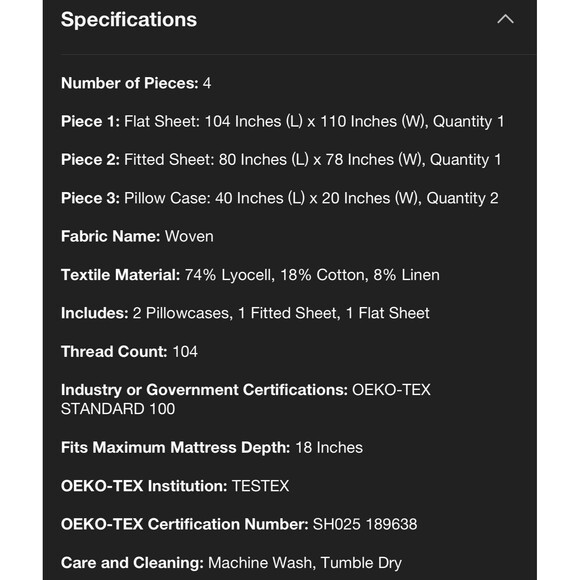 4pc King Woven Sheet Set Tan - Hearth & Hand with Magnolia NEW - Picture 5 of 7